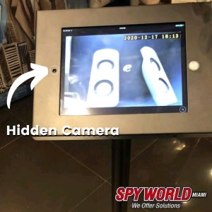 Monitor with Hidden Camera